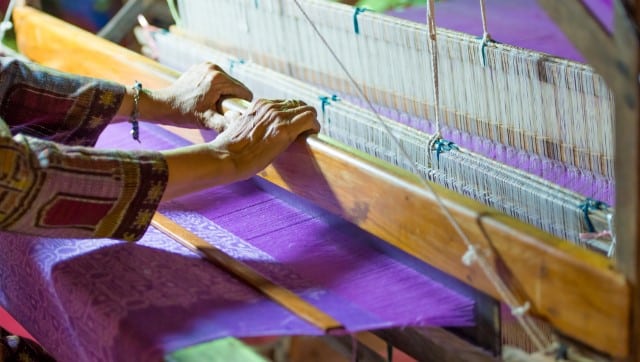 Hand Weaving Using a Floor Loom
